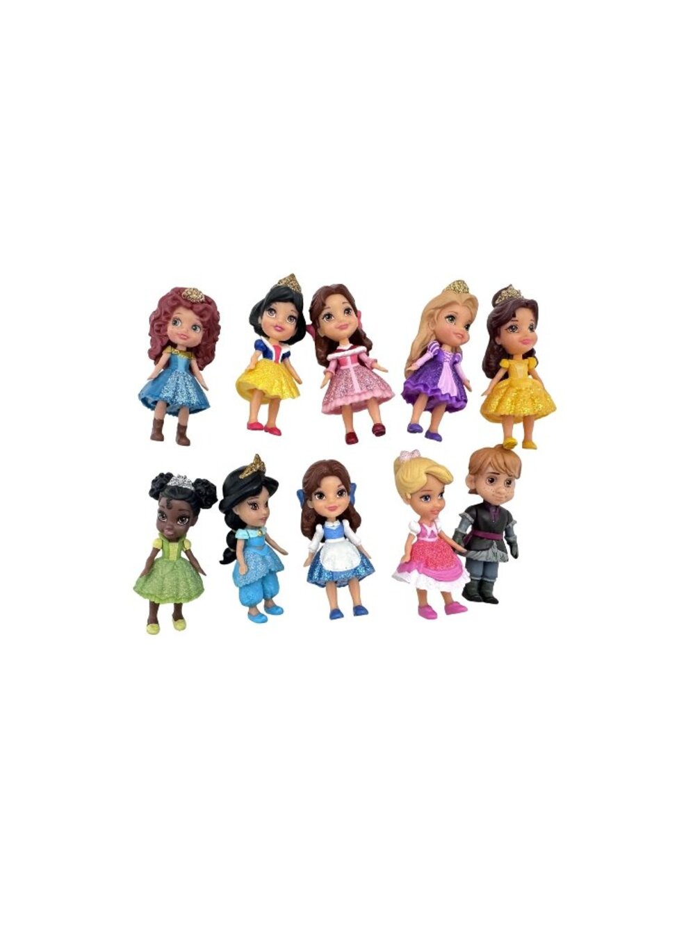 Lot of 10 My First Disney Princess Mini Toddler Dolls 3.5 Inch Belle Jasmine